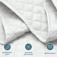 thumbnail image 2 of Bare Home Quilt Set - 3 Piece - Diamond Stitched Bedspread Coverlet - Full/Queen, White, 2 of 8