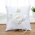 thumbnail image 2 of Almohada para anillo de boda Yuyangstore Almohada de anillos de boda con 1 pieza de flor, 2 of 8
