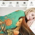 thumbnail image 3 of COMIO  Fantasy Mermaid with Flower Throw Blanket Underwater Girls Bubble Soft and Comfortable Flannel Big Blanket for Bedding Office Sofa and Chair Decor Gift, 3 of 6