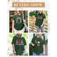 thumbnail image 6 of Anbech Women Heart Printed Plus Size T-Shirts Graphic LOVE Heart Print Short Sleeves Tees Cute Oversize T-Shirt with Round Neck, 6 of 9