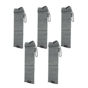 TOURBON Pistol Sleeves Handgun Gun Socks Silicone Treated Cover -(5 Packs Gray)