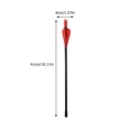 thumbnail image 2 of IFANLANDOR 5Pcs Child Practice Arrows Toy Arrows Rubber Black For Family Time, 2 of 8