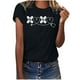 thumbnail image 1 of Camisetas con estampado de letras y cuello redondo de verano para mujer, blusas femeninas cómodas y elegantes, Tops OAVQHLG3B Store  lin121212, 1 of 5