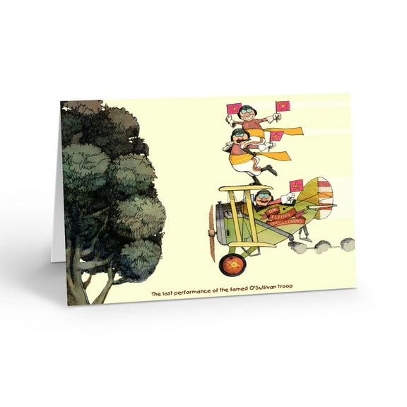 Vintage O'Sullivan Airplane Note Cards - 10 Note Cards with Envelopes - Aviation