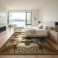 thumbnail image 3 of ODIKA Cowboy Abstract Inspired Spotted Boho Border Motif Farmhouse Flowing for Dining Room, Basement, Large Office, Non-Slip Chair-Friendly, 3 of 7