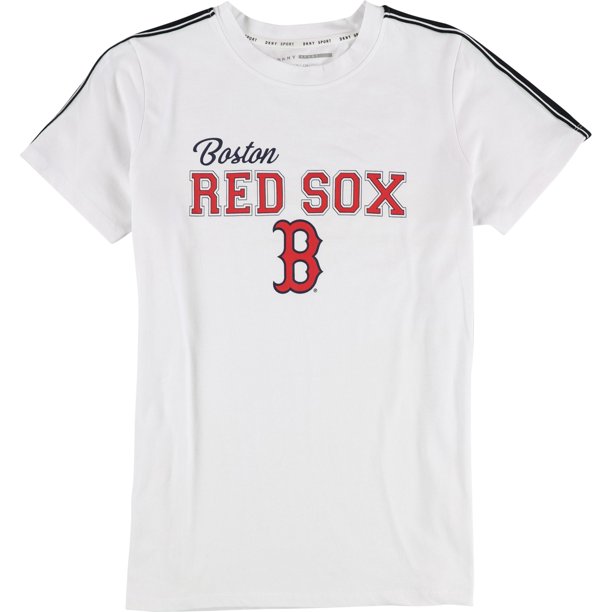 DKNY Womens Boston Red Sox Logo Graphic T-Shirt brx S