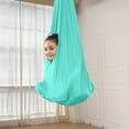 thumbnail image 2 of UAYOTSE Children's Full Body Sensory Compression Hammock Breathable and Stretchy for Calm Relaxation and Skill Development, Mint Green, 2 of 5