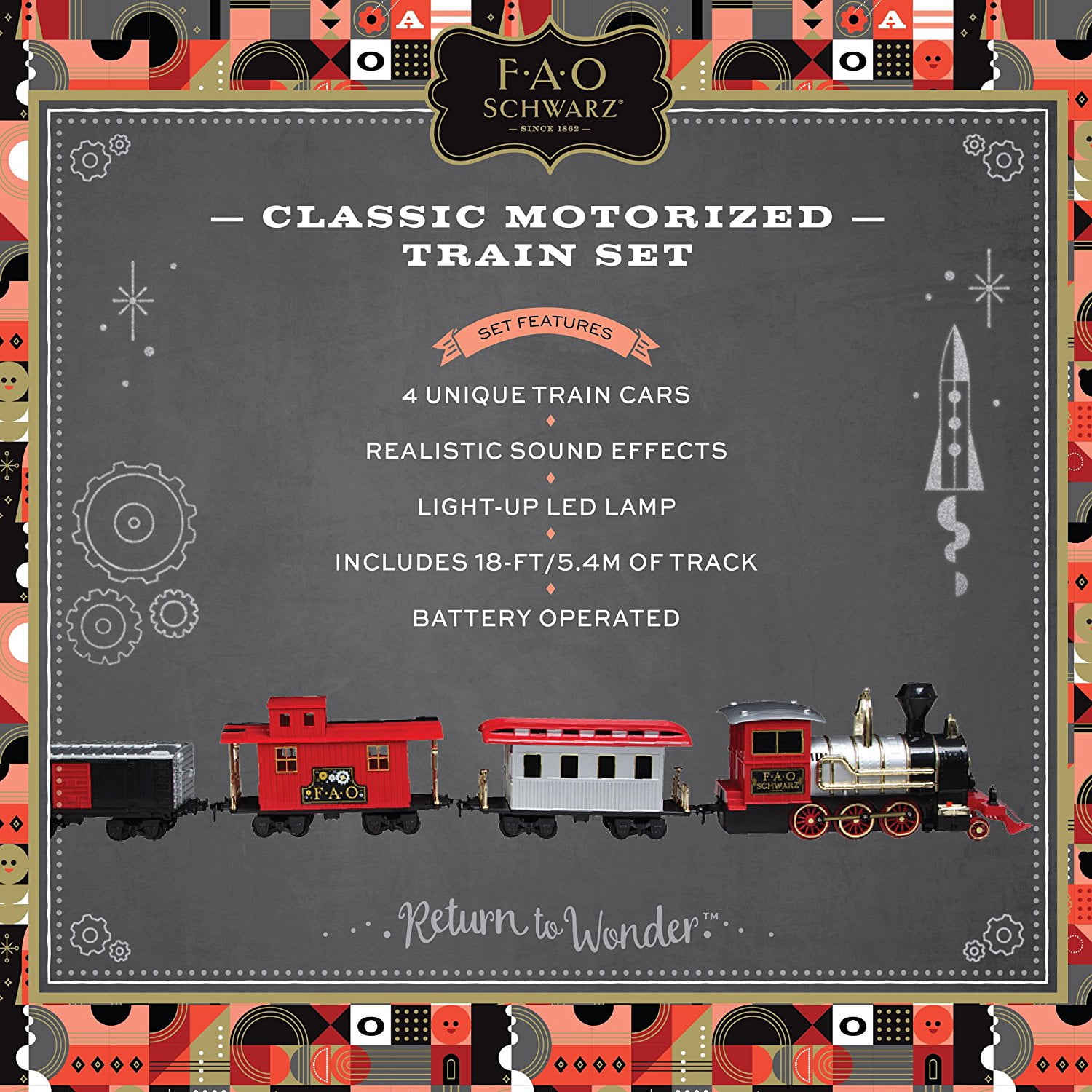 fao schwarz train set 34 piece