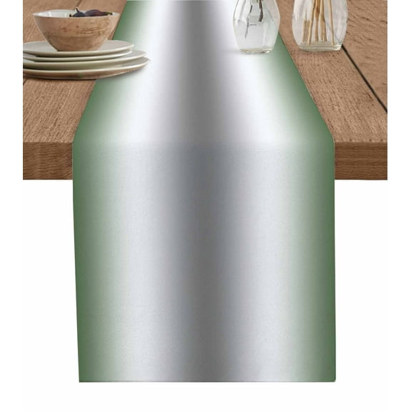 Hokiten Table Runners 48 Inches Long Dress Scarves, Sage Green Grey Farmhouse Kitchen/Dining Table Runner, Short Coffee Tablerunners, Gray Farmhouse Modern Rustic 13x48 Inch