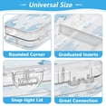 thumbnail image 4 of Plastic Pencil Box Large Capacity Pencil Boxes Clear Boxes with Snap-Tight Lid Stylish Office Supplies Storage Organizer Box Cartoon Blue Dinosaurs, 4 of 7