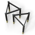 thumbnail image 2 of Furniture of America Modu Solid Wood Black Coffee Table Base Legs (Set of 2), 2 of 19