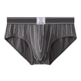 thumbnail image 1 of Mens Sexy Ropa Interior Rayado Medio Cintura Ropa Interior Casual Poliéster Boxeadores Transpirables, de Moda Y Cómodo para el Ocio Y el Gimnasio, 1 of 8