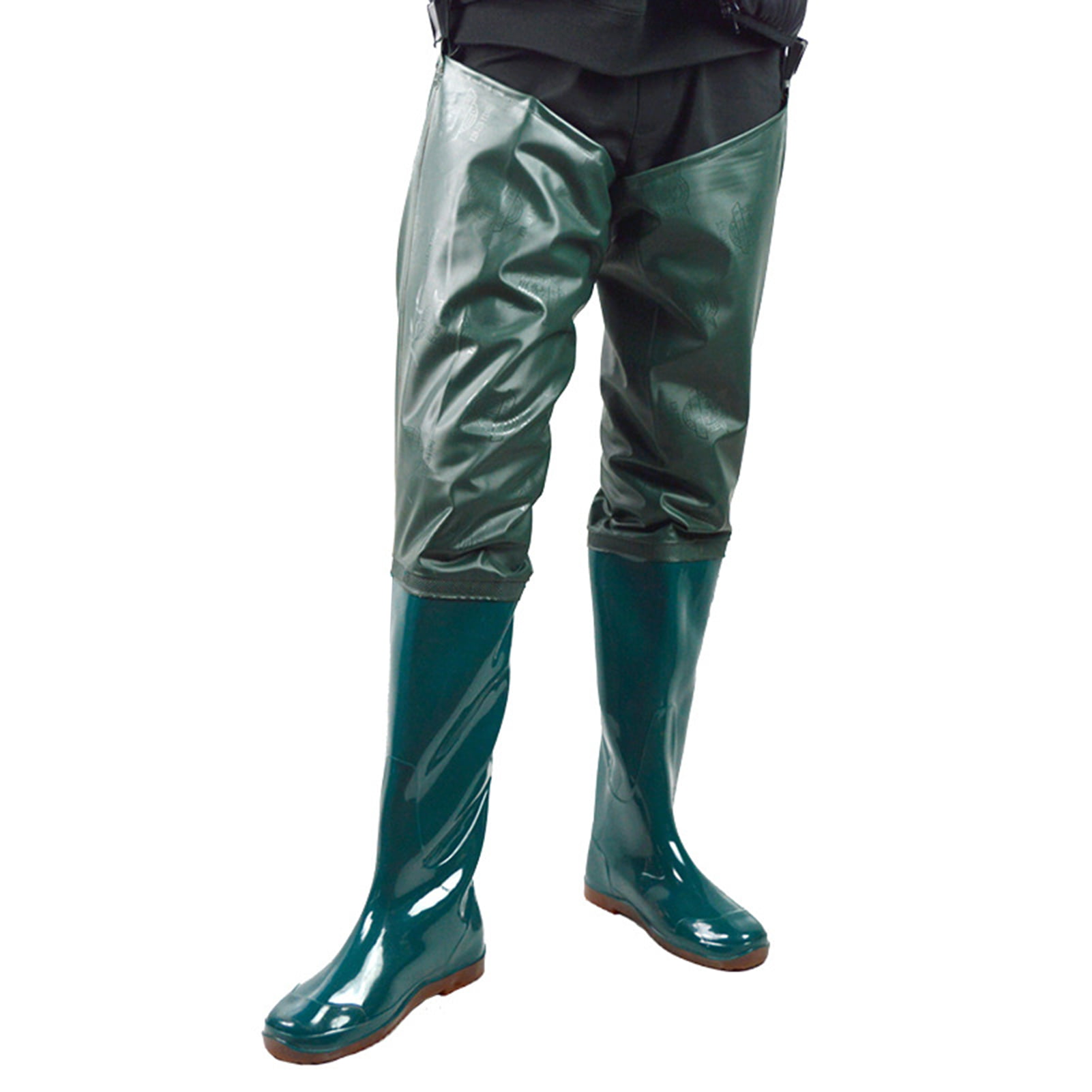 Men Thigh Wader Boots Neoprene Rain Waterproof Fishing Outdoor Trousers Pants 