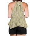 thumbnail image 4 of Ichuanyi Womens Shirts , Fashion Women Printed Halter O-Neck Tank Sleeveless Casual Tee Tops Blouse, 4 of 6