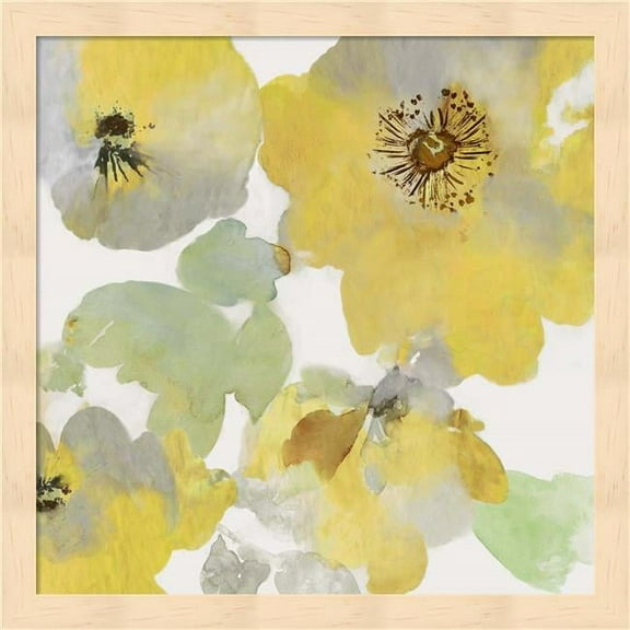 Sunny Floral I by Asia Jensen, Framed Wall Art, 13.25W x 13.25H