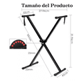 thumbnail image 2 of Soporte Base YASHUBAO Plegable para Teclado Piano 2 KG, Negro, 2 of 8