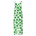 thumbnail image 5 of JURANMO St. Patrick's Day Jumpsuits for Women Plus Size Cute Irish Clover Graphic Jumper Pants Summer Casual Sleeveless Wide Leg Linen Overalls with Pockets Green XXL Sales for Today on Walmart, 5 of 6