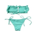 thumbnail image 2 of Women Swimwear Sets Strap-Free Backless Bra Triangle Panties, 2 of 4