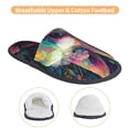thumbnail image 3 of Lukts Colorful Patterned Rabbit for Autumn and Winter Cotton Slippers, EVA Wear-resistant and Non-slip Indoor and Outdoor Home Slippers-Medium, 3 of 8