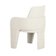 thumbnail image 3 of Benjara 24 Inch Dining Chair, Windsor Back, 3 Panel Legs, Soft Beige Linen Fabric, 3 of 5