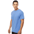 thumbnail image 5 of M&O Gold Soft Touch T-Shirt for Men, 100% Cotton Short Sleeve Taped Neck Carolina Blue Tee, L, 5 of 6