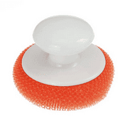LOLA Plastic Mesh Scourers W/ Hand Saver Knob, Pots & Pans Cleaning Scrubber - 1 CT