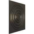 thumbnail image 2 of Ekena Millwork 19 5/8"W x 19 5/8"H Wade EnduraWall Decorative 3D Wall Panel, Universal Aged Metallic Weathered Steel (12-Pack for 32.04 Sq. Ft.), 2 of 6