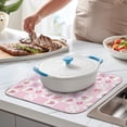 thumbnail image 2 of Pioneer Flower Floral Print Pattern Kitchen Dish Drying Mat 1 Pack, Ultra Absorbent Microfiber Drainer Mat, 16"x18", 2 of 6