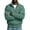 Green, variant on WIZUTIZ Men's Solid Color High Neck Zip Up Sweatshirt Long Sleeve Casual Pullover Top