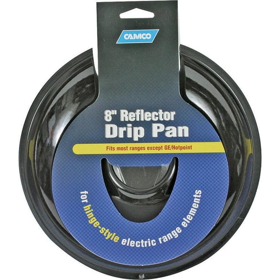 Camco 00473 Electric Range Drip Pan, 8"