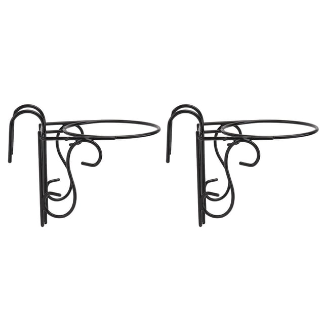 Weiweiguan 2Pcs Flower Pot Hanging Rack Railing Hanging Flowerpot Stand Balcony Rack
