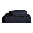 thumbnail image 2 of Superior 3 Piece Remi Cotton Blend Bedspread Set, Blue, King, 2 of 10