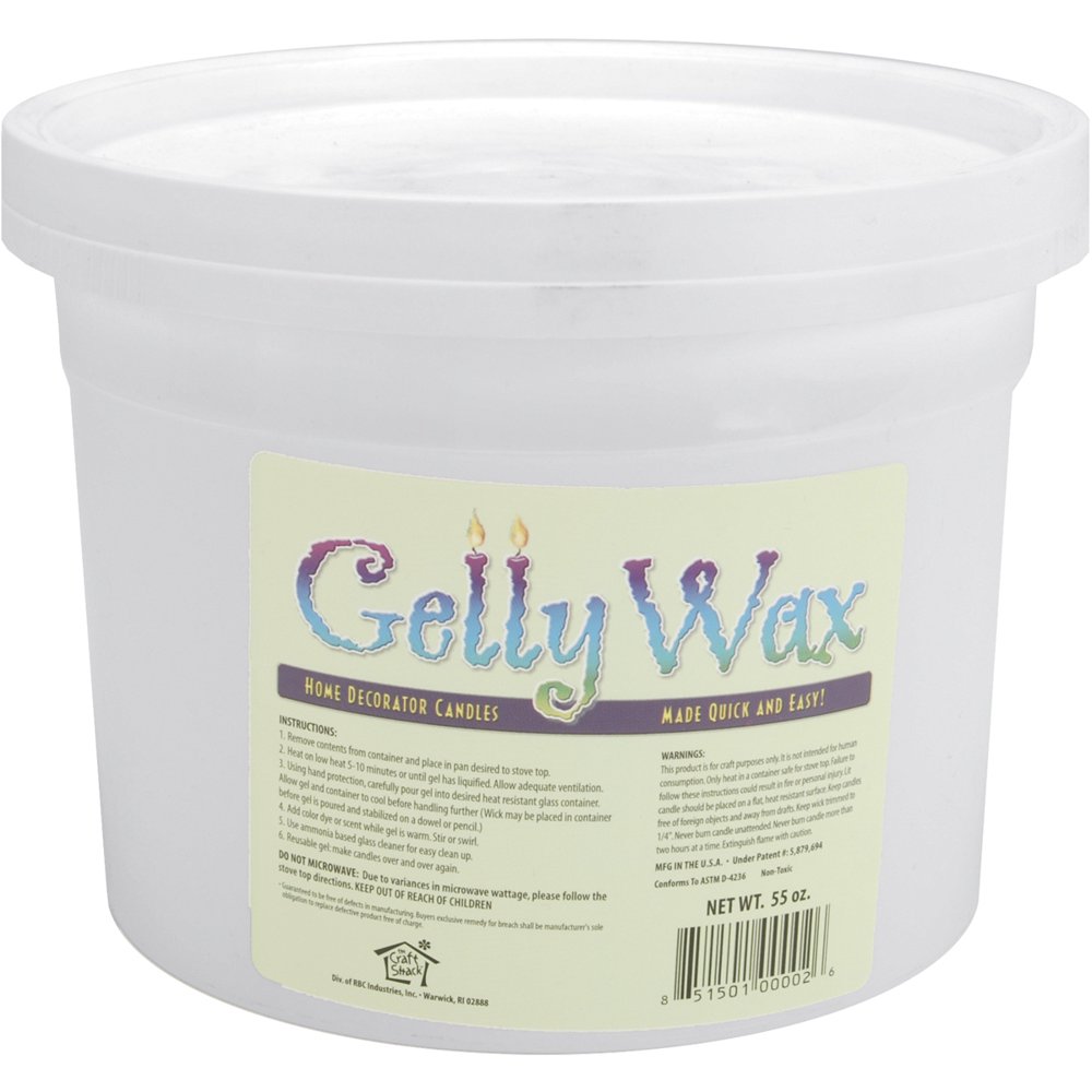 Gelly Candle Wax 55 oz, Clear