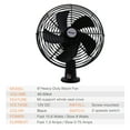 thumbnail image 5 of Facon 12V RV Cooling Fan with 2 Speed Switch, Dia: 8-3/4’’, Heavy Duty Black Metal Car Fan, for Auto Truck, RV, Camper, Trailer, Car, Buses and Boats ( Pack of 2 ), 5 of 7