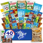 My College Crate Ultimate Healthy Snack Care Package for College Students - Variety Assortment of Healthy Snacks (40 Snacks) - The Healthy College Survival Kit