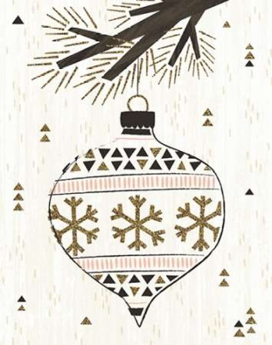 Glitzy Ornament I Canvas Art - A Fresh Bunch(22X28)