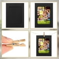 thumbnail image 3 of Lsupdaol 50 Pcs Paper Photo Frames 4x6 Black Picture Frame with 100 Clip 10 String Kit DIY Hanging Cardboard Photo Holder Back to School Wall Decor Wedding Home, 3 of 5