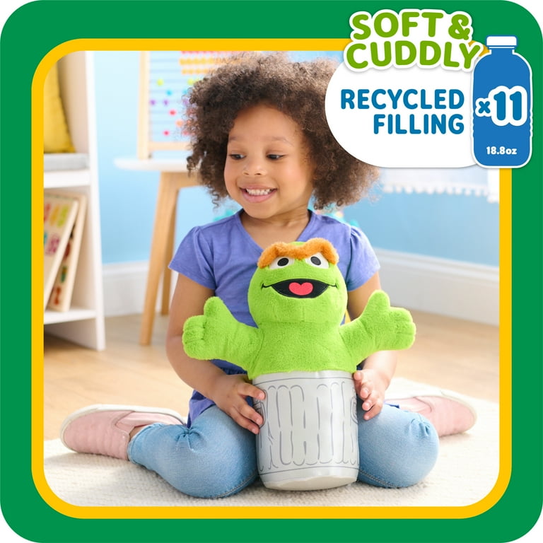 Sesame Street Large Plush Oscar the Grouch Kids Toys for Ages 18