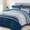 Blue-Queen, variant on Queen Size Black Striped Bed-in-a-Bag Bedding Set