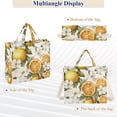 thumbnail image 6 of FORMRS Womens Corduroy Tote Bag Crossbody Shoulder Handbag with Pocket, Oranges Watercolor, 6 of 7