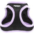 thumbnail image 1 of GFDYREE Step in Dog Harness for Small Dogs No Pull, Large, Black w/Purple Trim - Adjustable Harness with Padded Mesh Fabric and Reflective Trim - Buckle Strap Harness for Dogs, 1 of 7