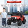 thumbnail image 2 of CazToi Camión Infantil 12V 4x4 Control Remoto Bluetooth Luces LED Ruedas EVA, 2 of 8