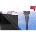 thumbnail image 3 of Coolnut Mailbox Covers Magnetic Oversize Eiffel Tower Winter Snow Seasonal Mail Wraps for Home Outdoor Decor, 25.4"x20.78", 3 of 5