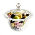 thumbnail image 4 of Decorative Glass Candy Dish with Lid, Crystal Cut Glass Candy Bowl for Sugar, Candies, Cookies, Chocolate, 4 of 7