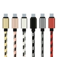 thumbnail image 1 of MasteelfCA 3 M Plaid Knitting Micro USB Data Sync Charging Cable for Android (Black), 1 of 7