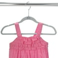 thumbnail image 6 of Simplify Kid's Velvet Clothing Hangers with Gaming Controller Icon, 25 Pack, Light Grey, 6 of 8