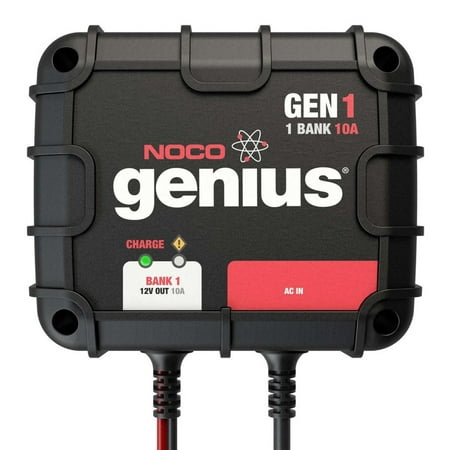 NOCO Genius GEN1 10-Amp 1-Bank Onboard Battery (Best 3 Bank Battery Charger)