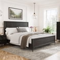 thumbnail image 4 of Furniture of America Glint Solid Wood Queen Panel Bed in Espresso, 4 of 9