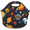 Multicolour 4, variant on Herdesigns Sport Soccer Insulated Lunch Bag Neoprene Lunch Box for Women Men Soft Cooler Bag Washable Lunch Tote for Work Outdoor Picnic