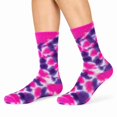 thumbnail image 2 of COUVER Women's Patterned Crew Socks Tie-dye Size 9-11 6 Pairs (12 Count), 2 of 6